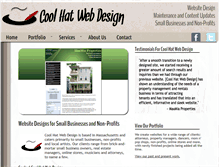 Tablet Screenshot of coolhatwebdesign.com